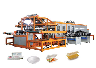 Automatic Disposable PS Foam Food Container Thermoforming Machine 1000 / 1100 mm